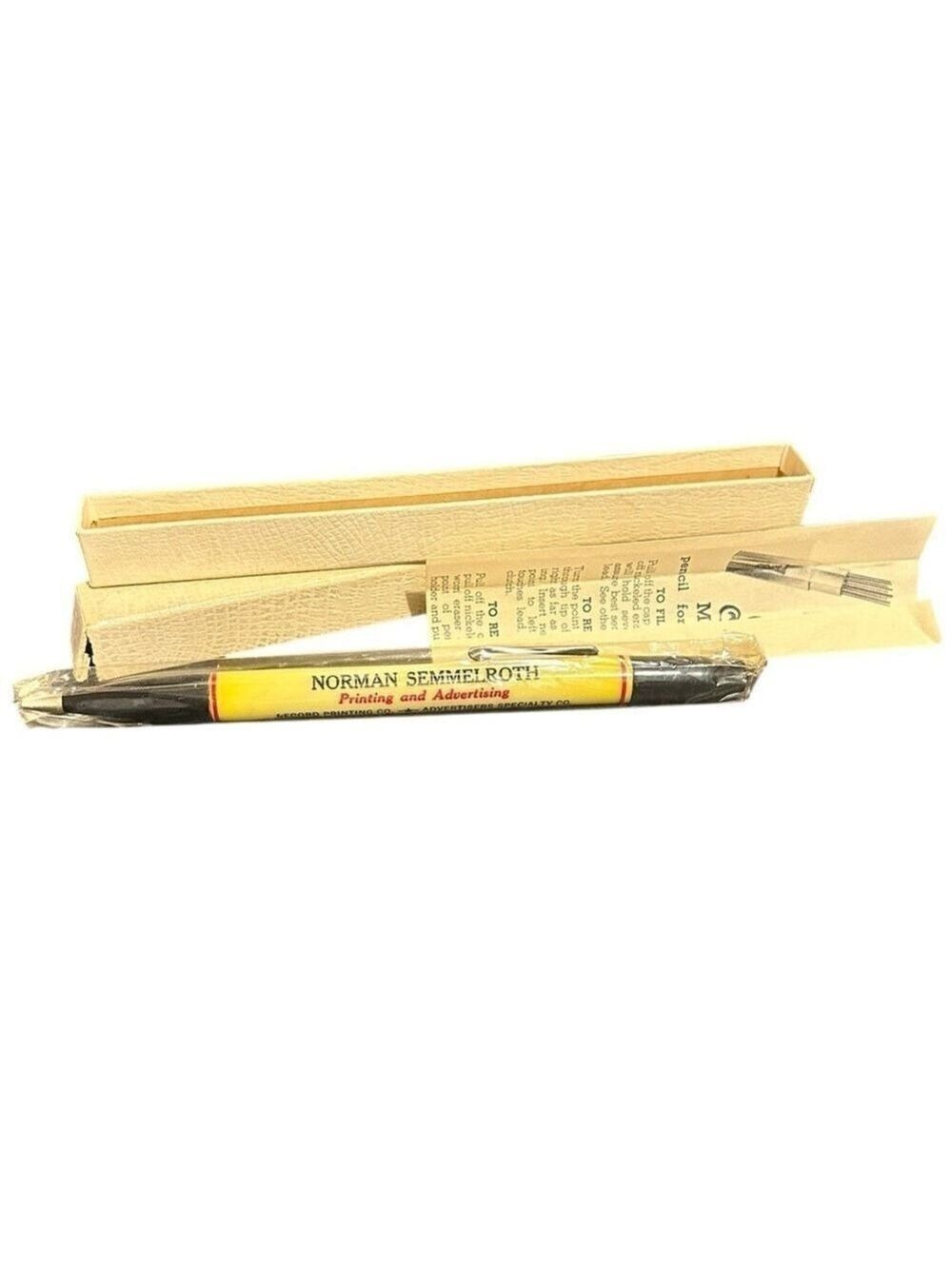 Vintage Advertising Mechanical Pencil New Old Stock